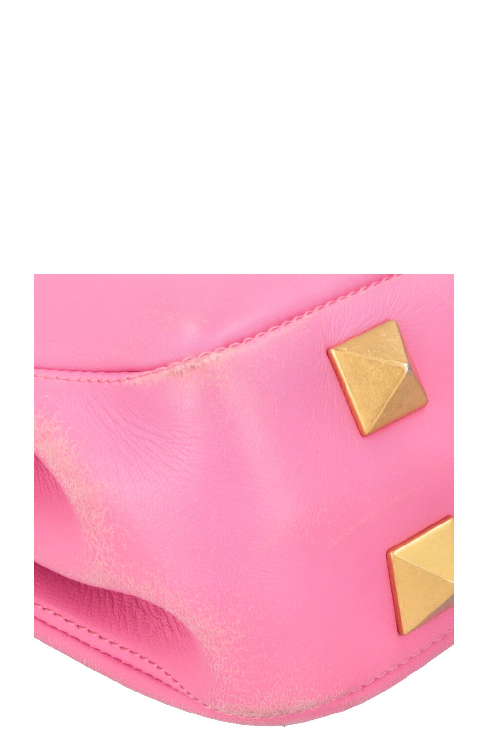 VALENTINO Roman Stud V Logo Bag Leather Pink