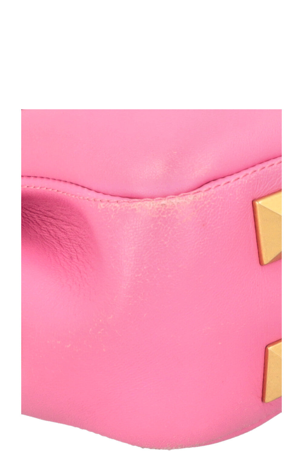 VALENTINO Roman Stud V Logo Bag Leather Pink