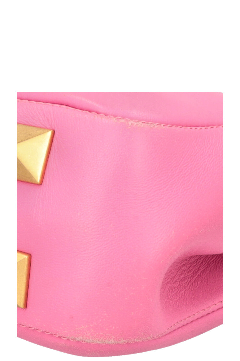 VALENTINO Roman Stud V Logo Bag Leather Pink