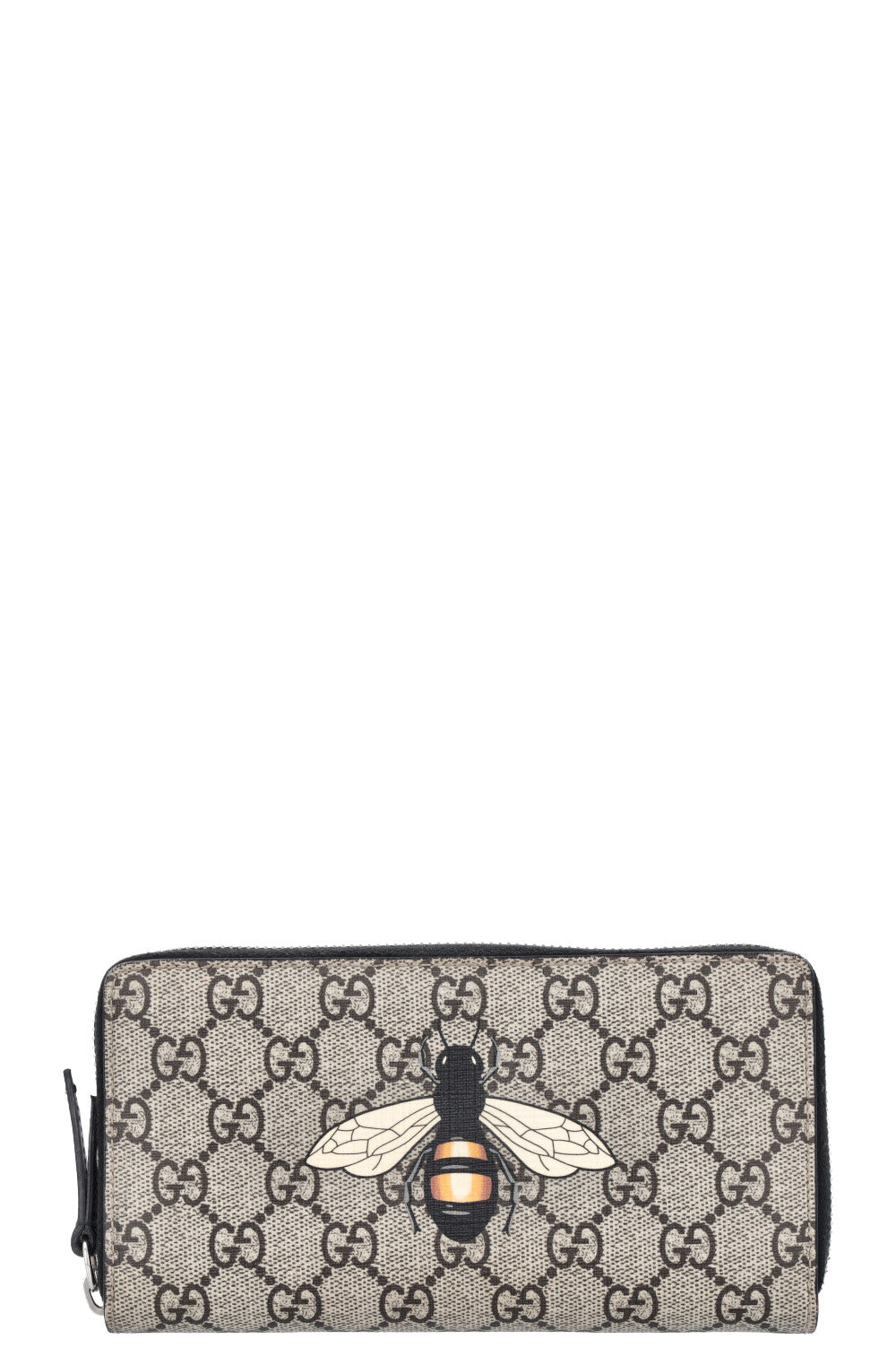 GUCCI Zip Around Wallet Bee GG Supreme – REAWAKE