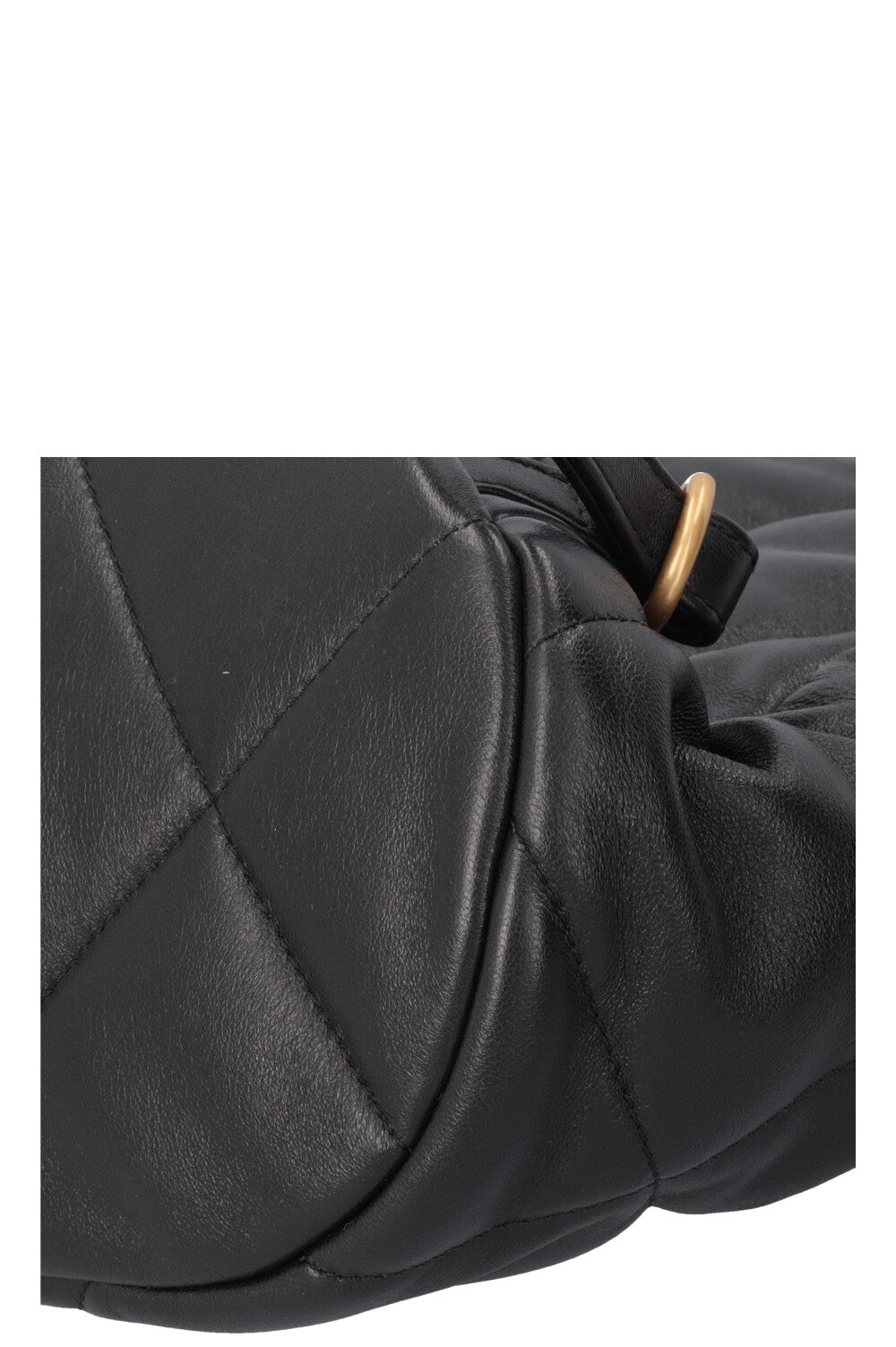CHANEL 19 Shiny Backpack Leather Black