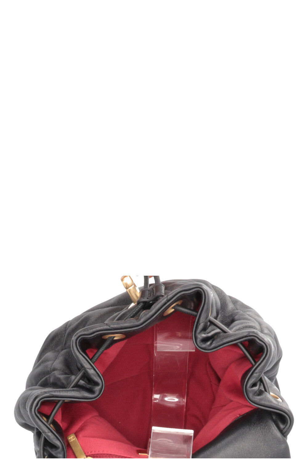 CHANEL 19 Shiny Backpack Leather Black