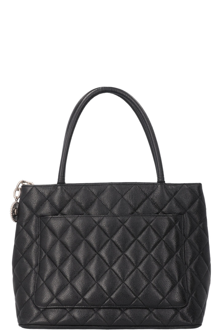 CHANEL Medaillon CC Top Handle Bag Black