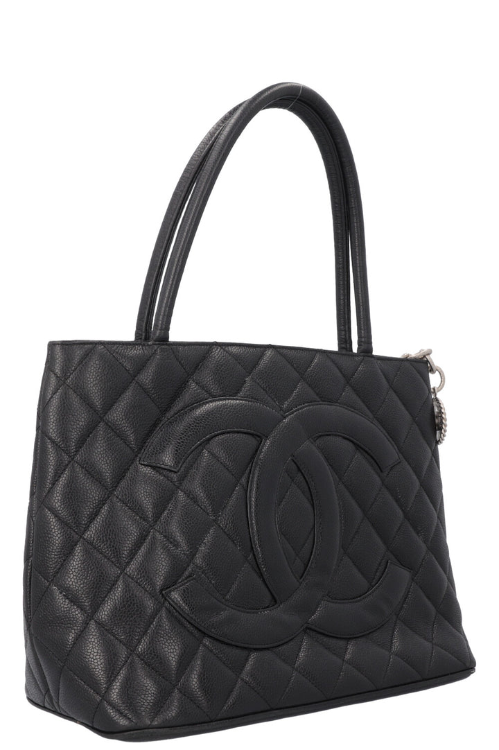 CHANEL Medaillon CC Top Handle Bag Black