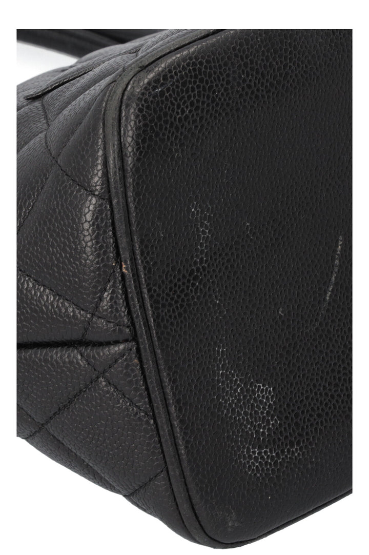CHANEL Medaillon CC Top Handle Bag Black