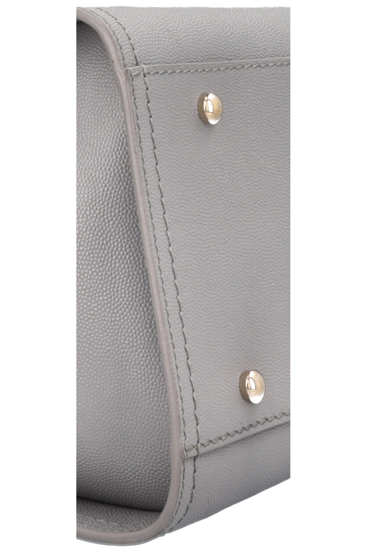 CHANEL Medium Deauville Bag Studded Leather Grey