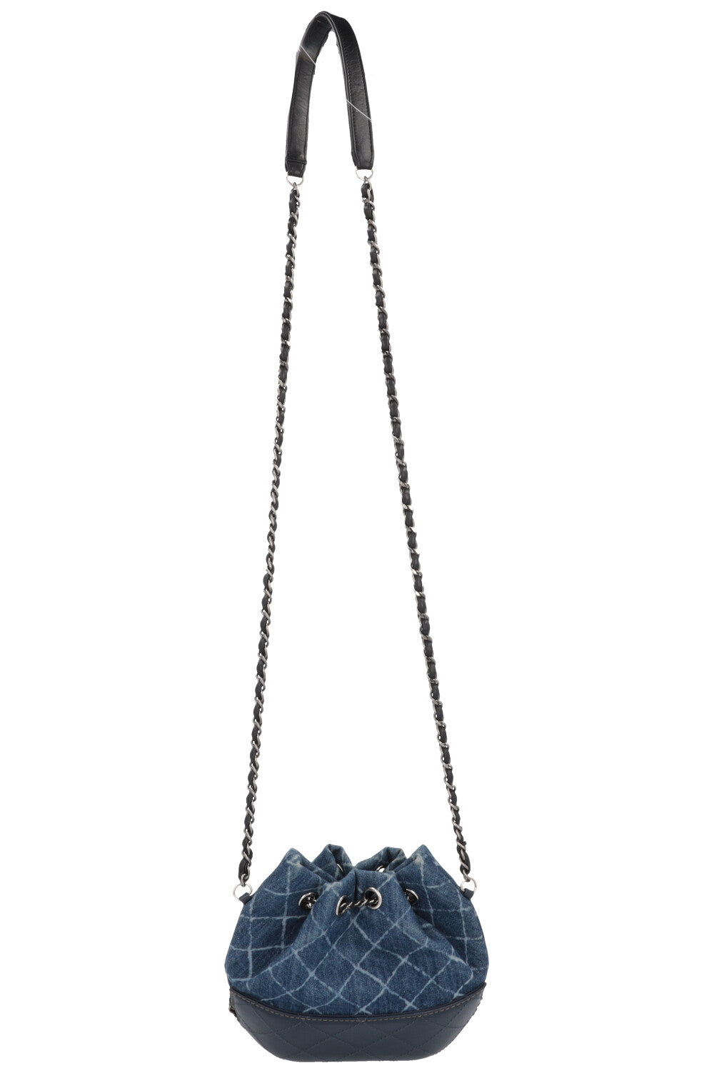CHANEL Gabrielle Drawstring Bag Denim Blue