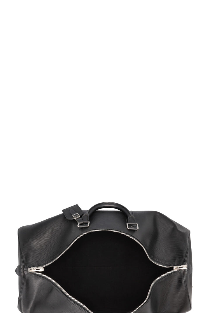 LOUIS VUITTON Keepall 55 Epi Black