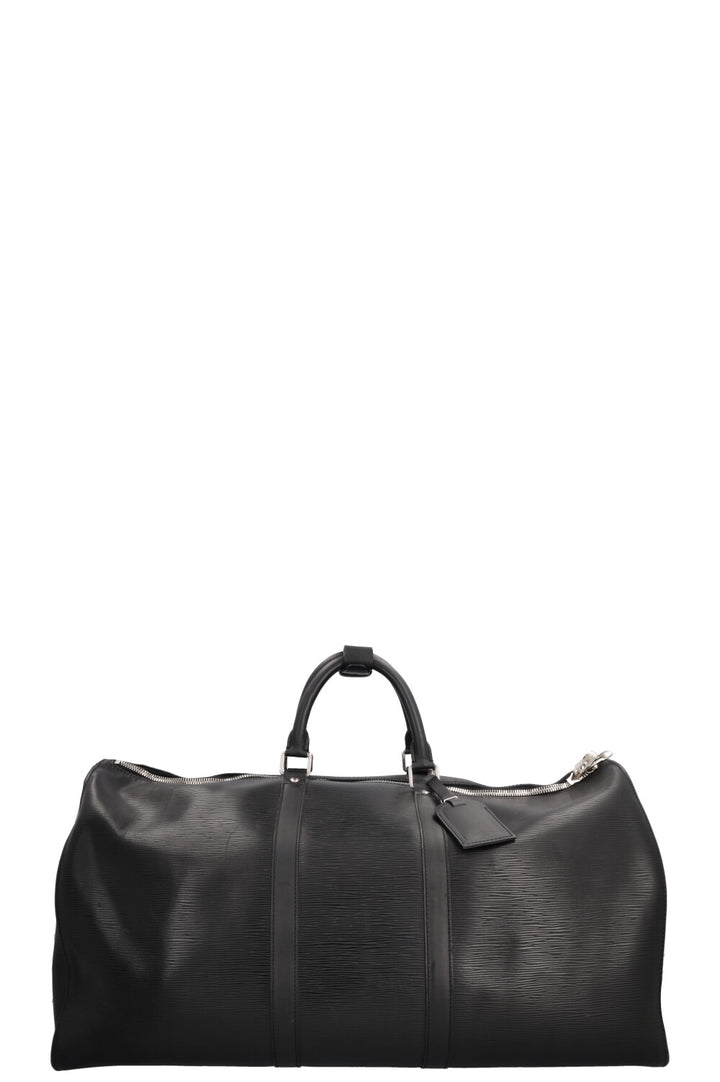 LOUIS VUITTON Keepall 55 Epi Black
