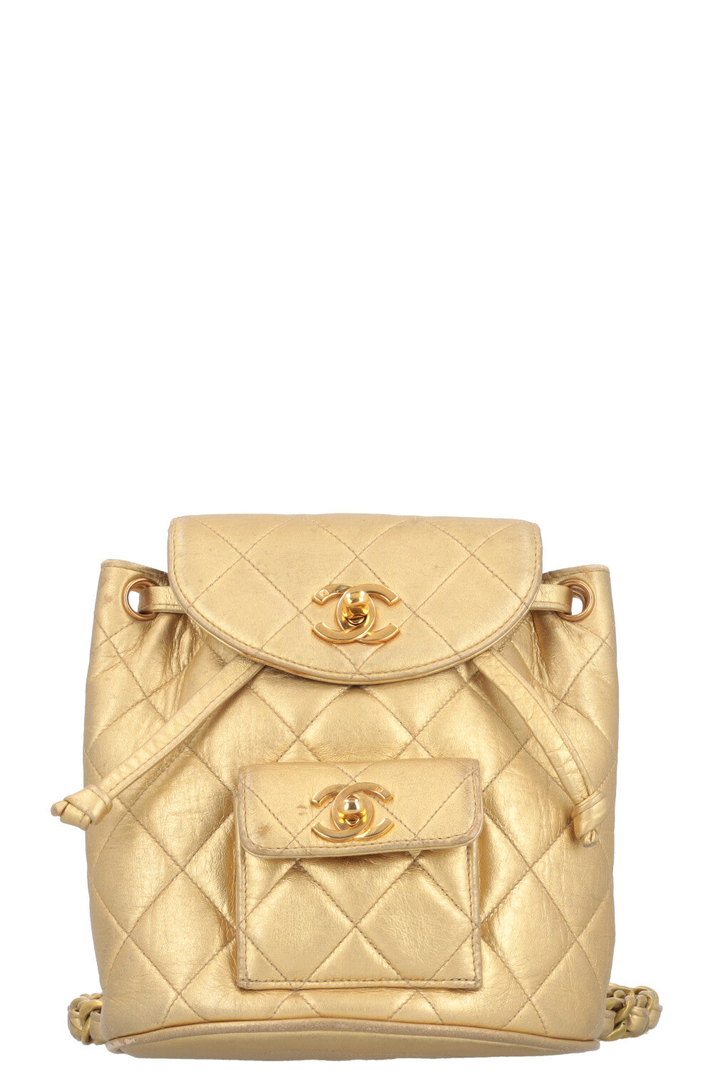 CHANEL Duma Mini Backpack Gold