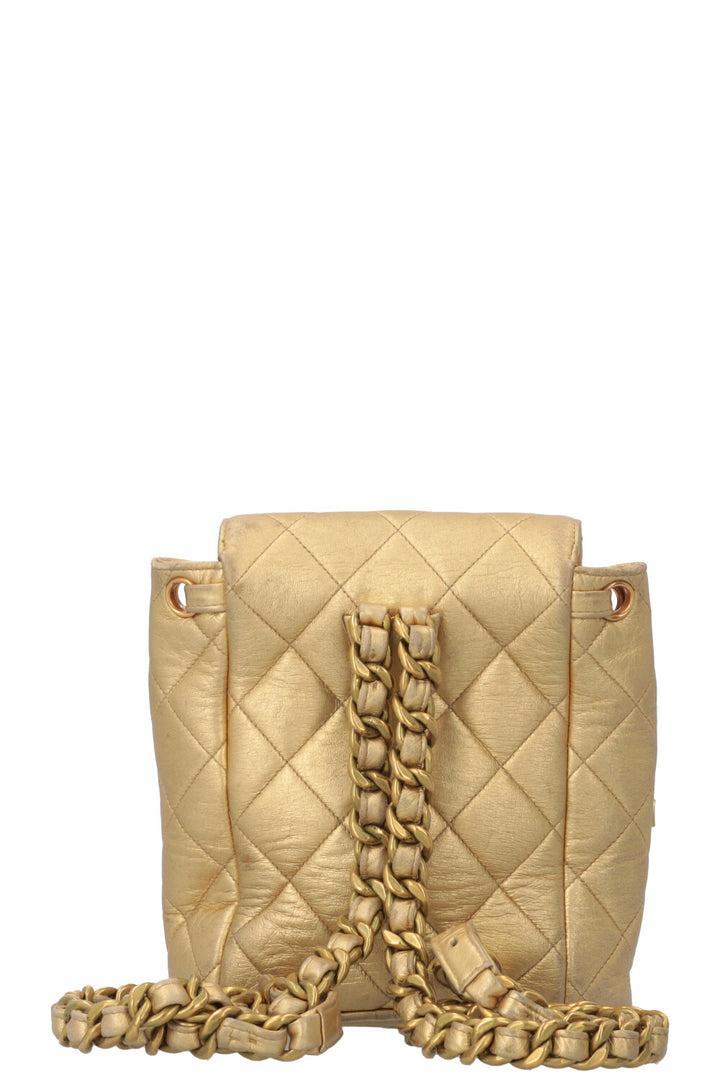 CHANEL Duma Mini Backpack Gold