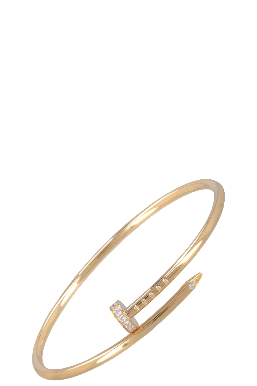 CARTIER Juste Un Clou Bracelet Small 18 Karat Gold Diamonds REAWAKE