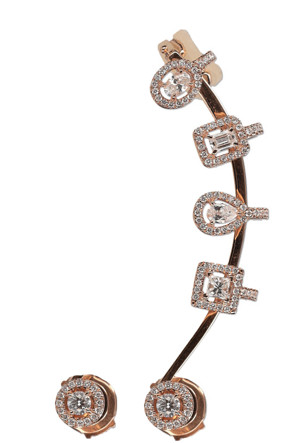 MESSIKA My Twin 18k rose gold earrings – REAWAKE