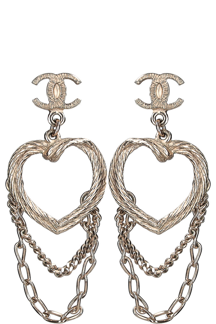 Chanel Heart Earrings
