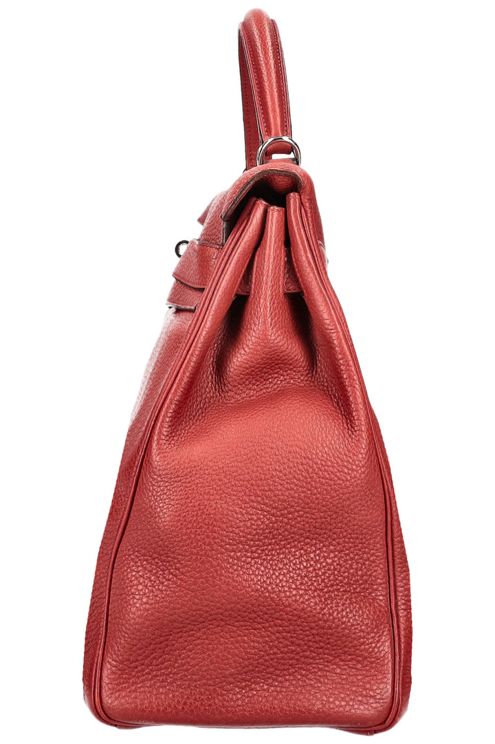 HERMÈS Kelly 40 Clemence Sienna