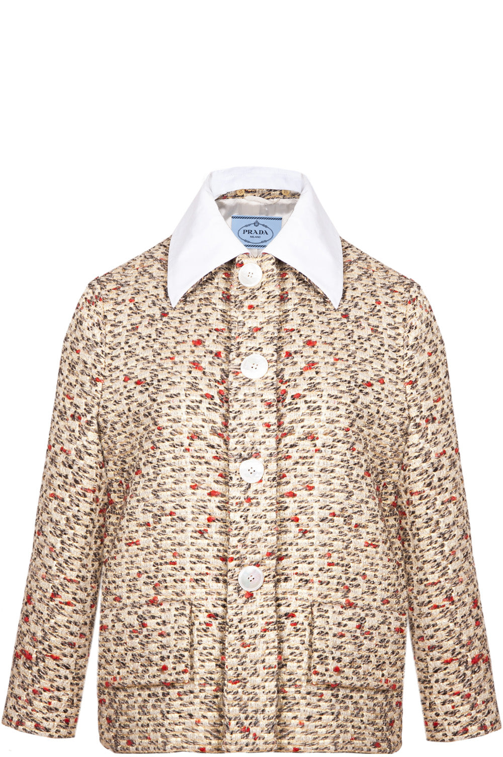 PRADA Jacket Tweed Gold – REAWAKE