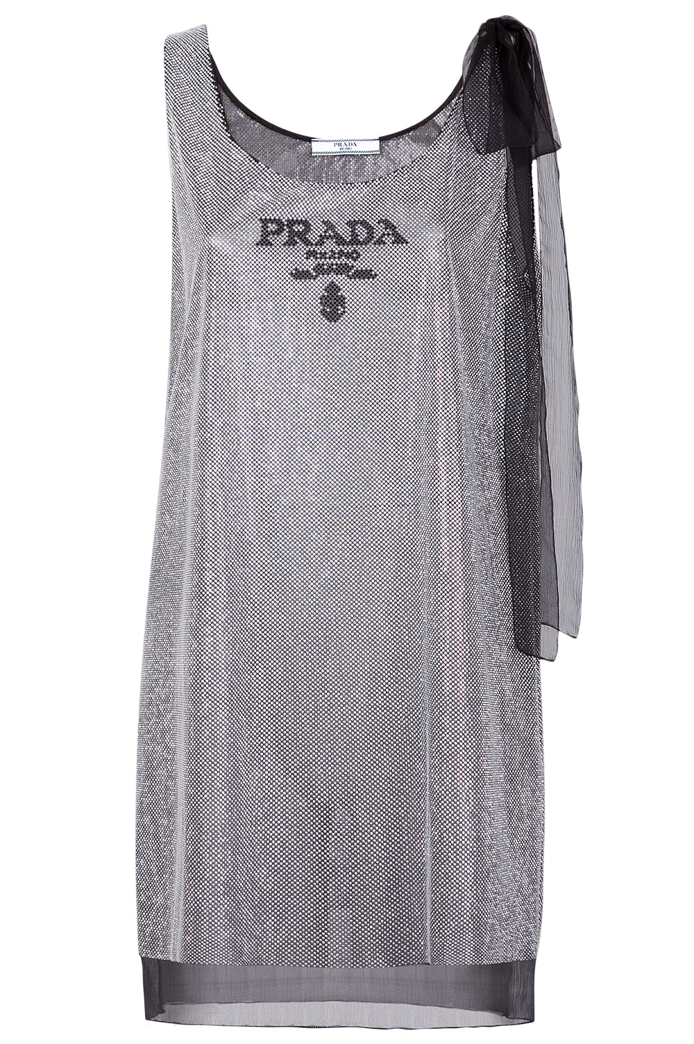 silver prada dress Prada Embroidered Sequin Dress, Woman, Silver, Size 46
