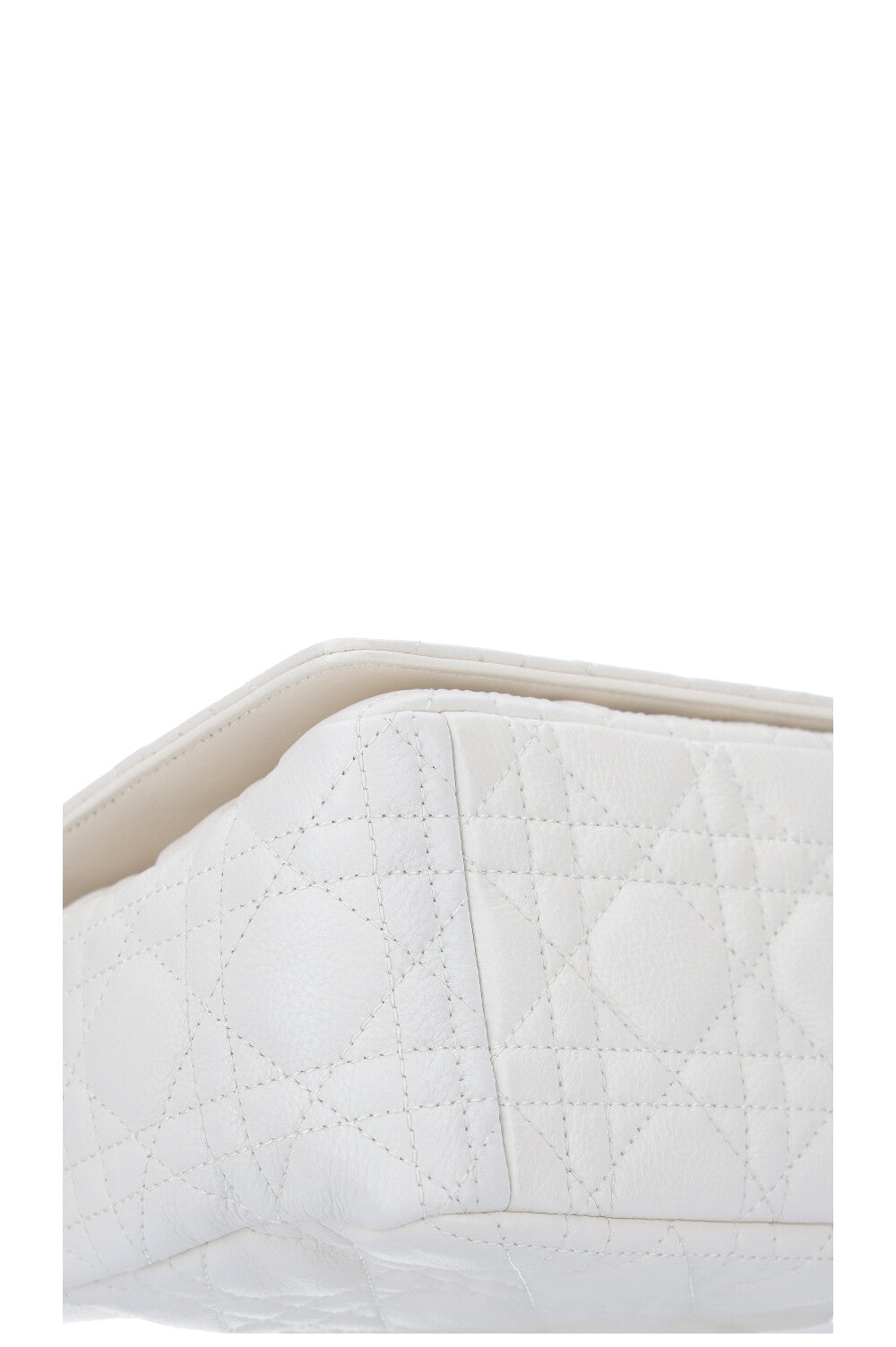 CHRISTIAN DIOR Grand sac Caro Cannage Blanc