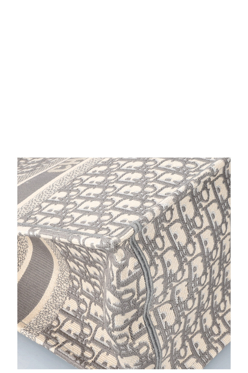 CHRISTIAN DIOR Book Tote Grand Oblique Gris