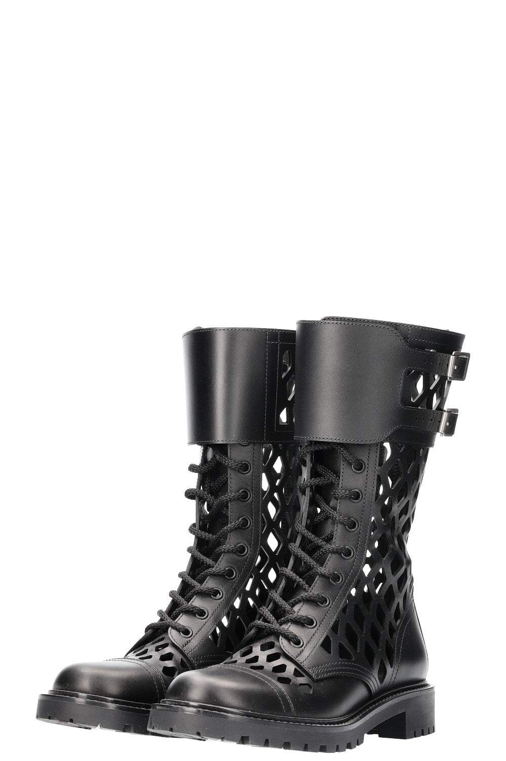 CHRISTIAN DIOR Bottes de combat D-Trap Noir