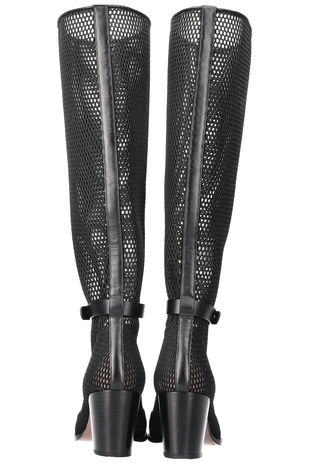 CHRISTIAN DIOR Bottes Empreinte En Maille Noir