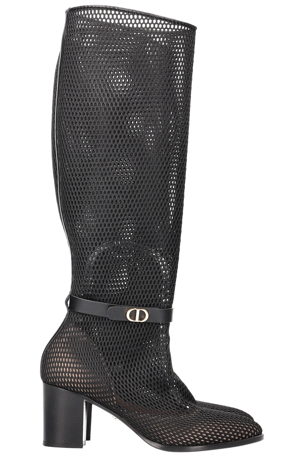 CHRISTIAN DIOR Bottes Empreinte En Maille Noir