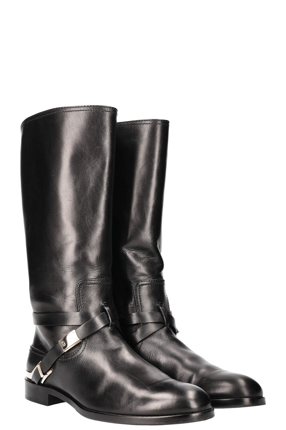 CHRISTIAN DIOR Boots Equestrian Black REAWAKE