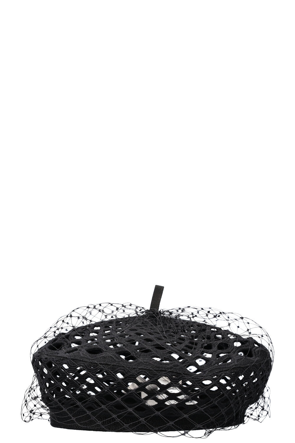 CHRISTIAN DIOR Arty Veil Beret Hat Black – REAWAKE display picture 2