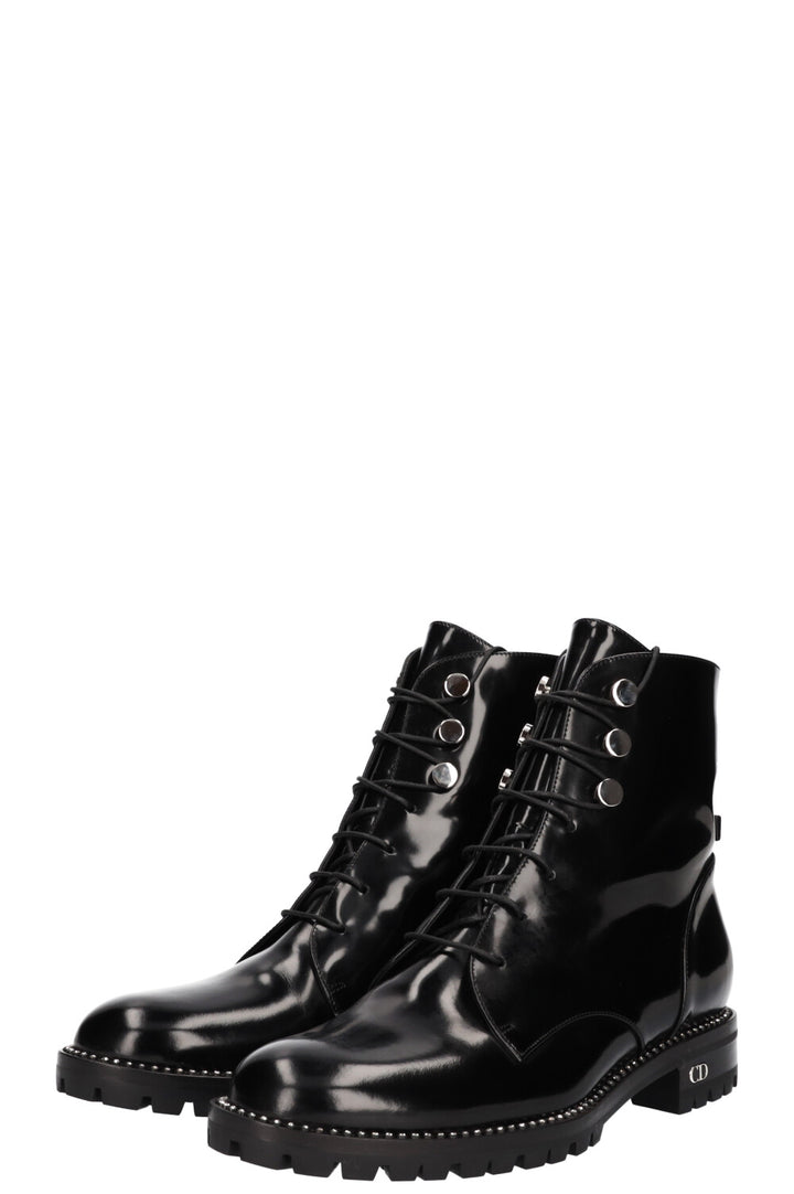CHRISTIAN DIOR patent leather boots