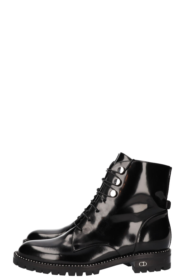 CHRISTIAN DIOR patent leather boots