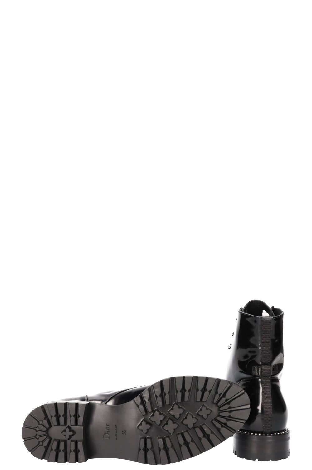 CHRISTIAN DIOR patent leather boots