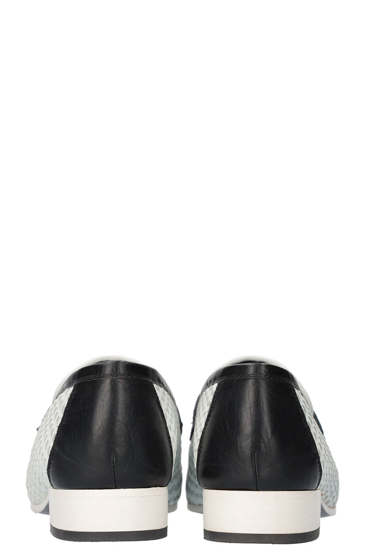 CHANEL Loafer Flats Black and White