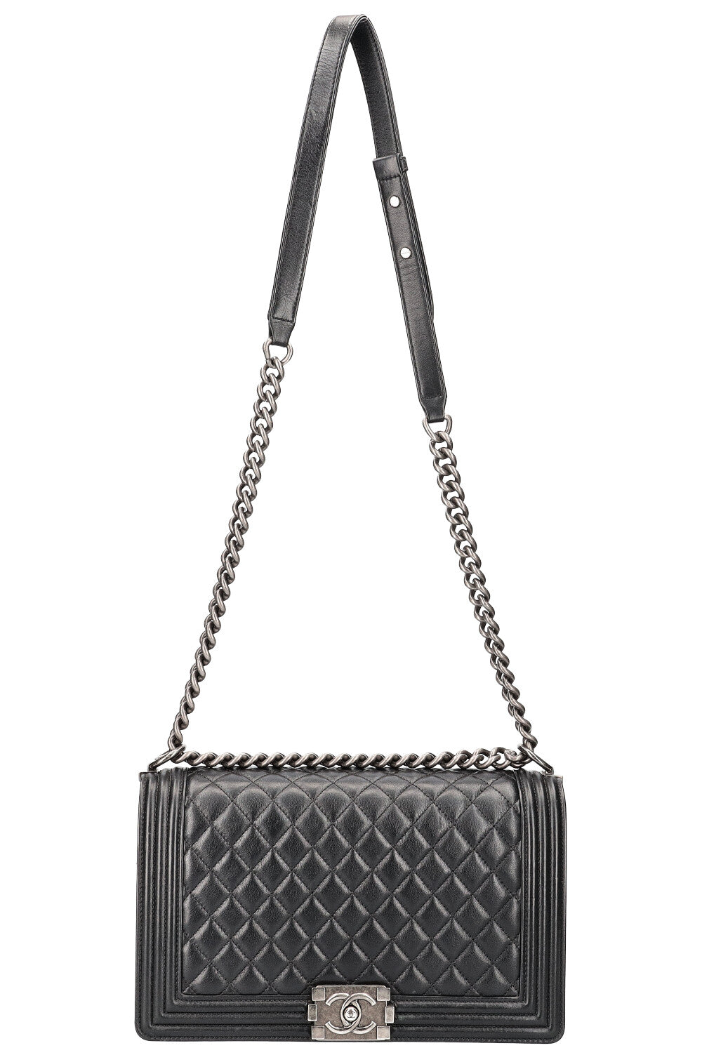 CHANEL Boy Bag Large Black 2014 2015 REAWAKE