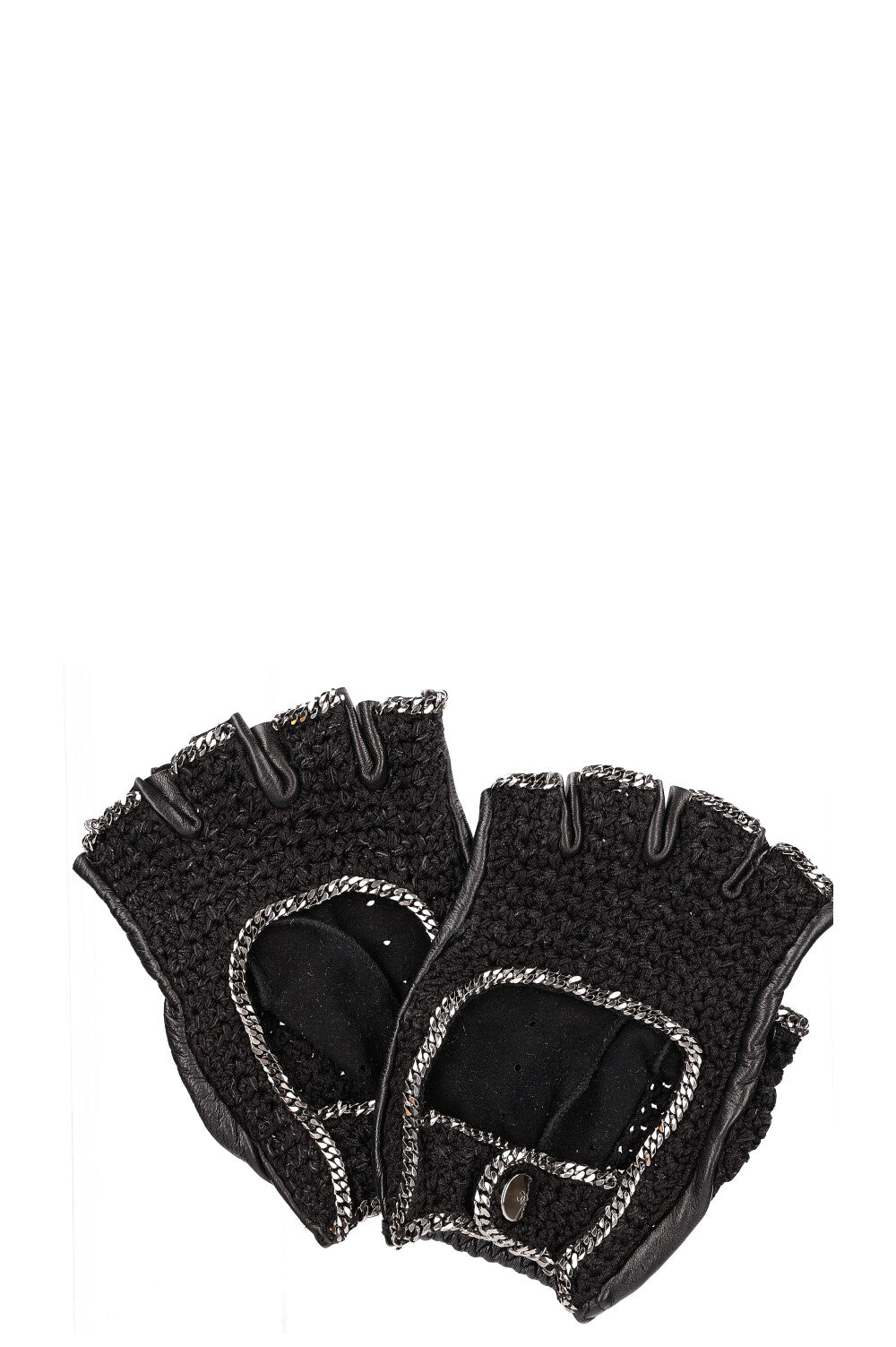 handschuhe chanel CHANEL Gloves Knit and Chain Black – REAWAKE