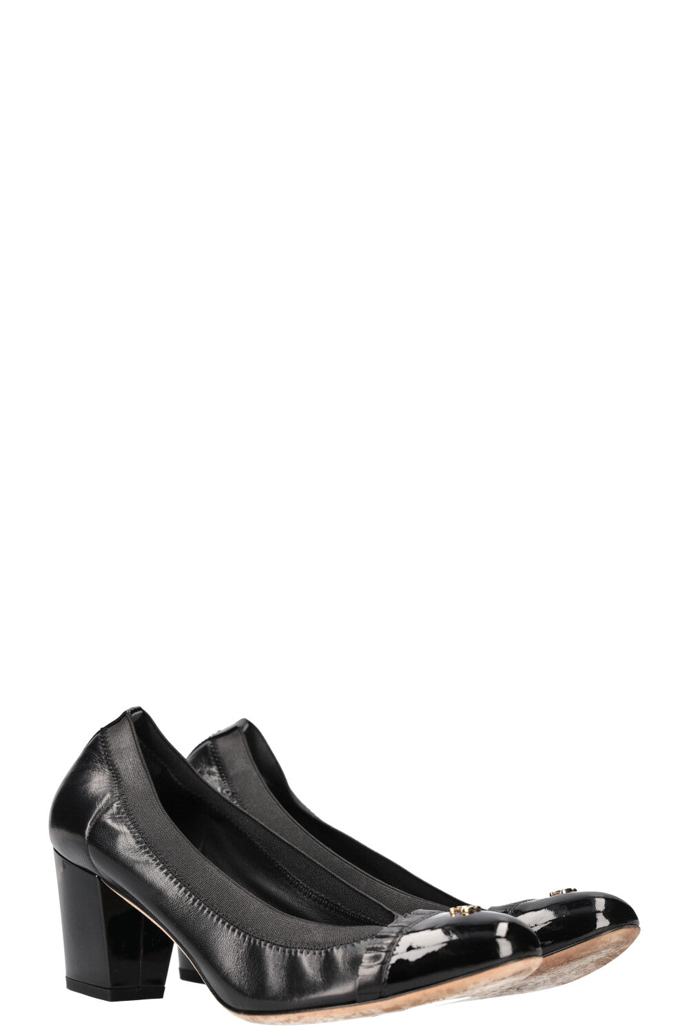 CHANEL Flex Heels Black