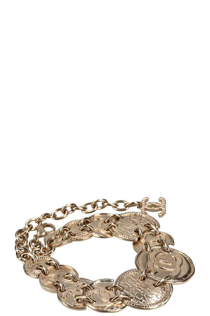 CHANEL Collier Monnaie Champagne Prefall 2016