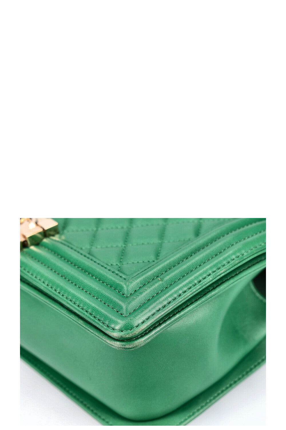 CHANEL Sac Garçon Moyen Vert