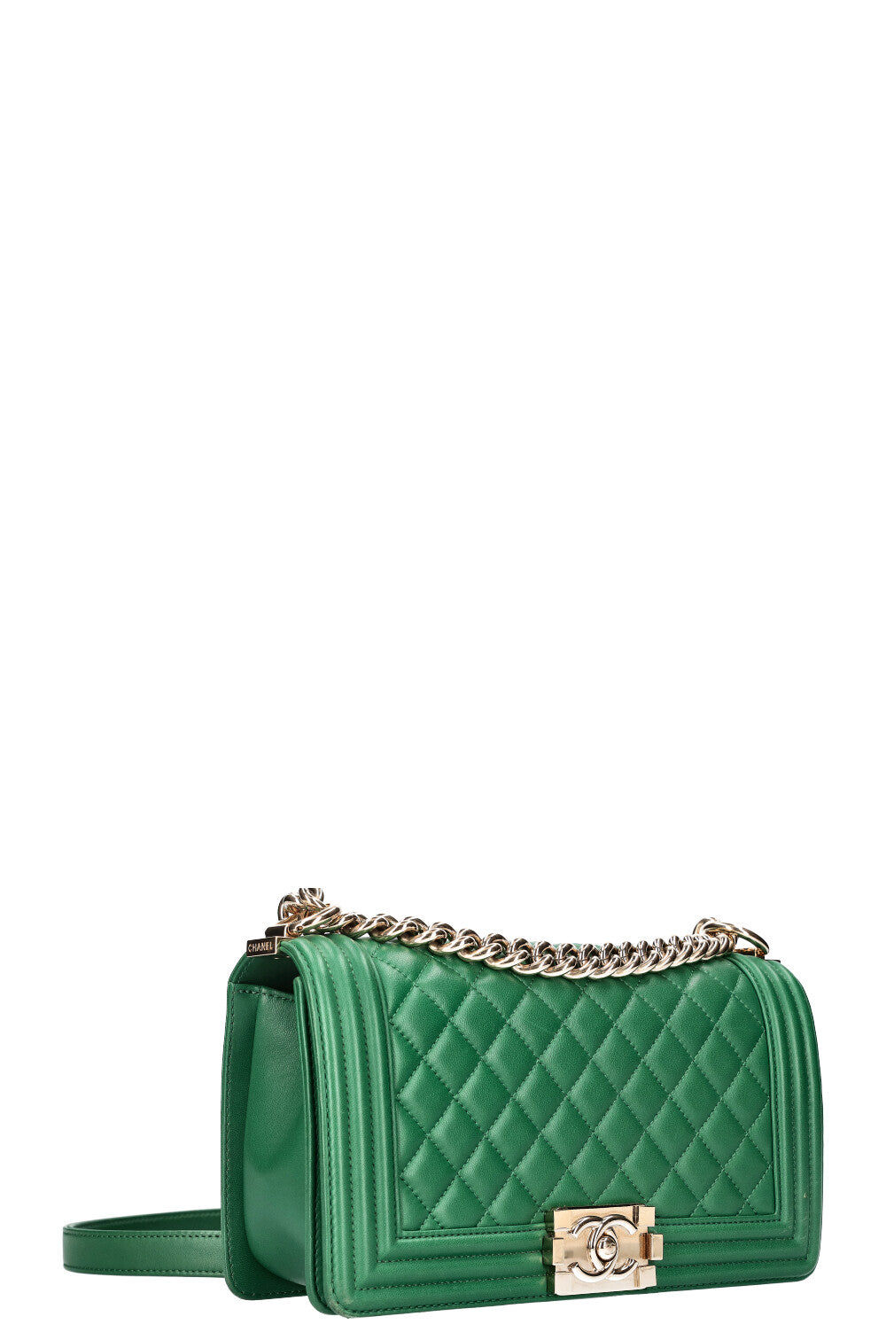 CHANEL Sac Garçon Moyen Vert