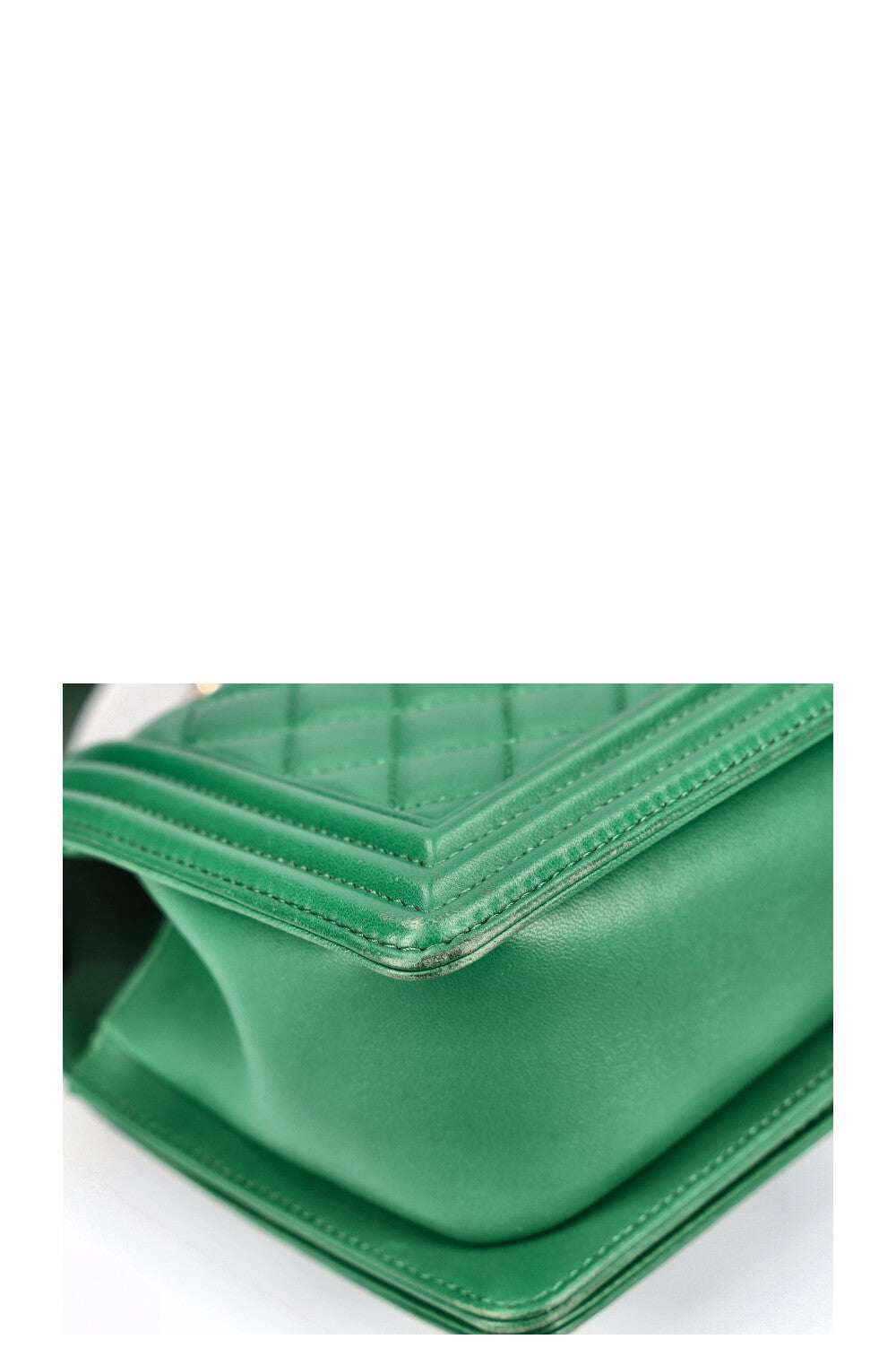 CHANEL Sac Garçon Moyen Vert