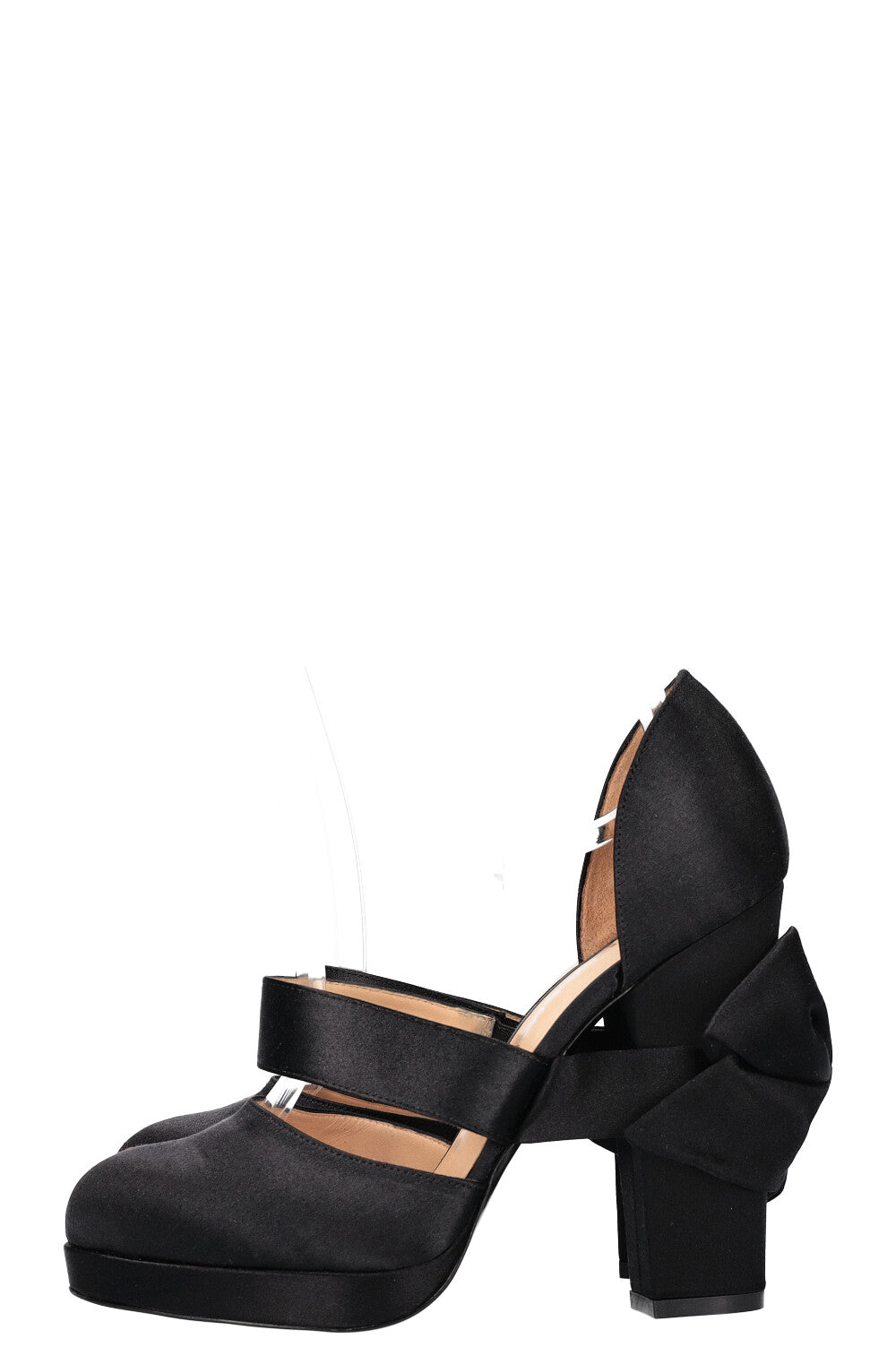CHANEL Bowe Talons Satin Noir