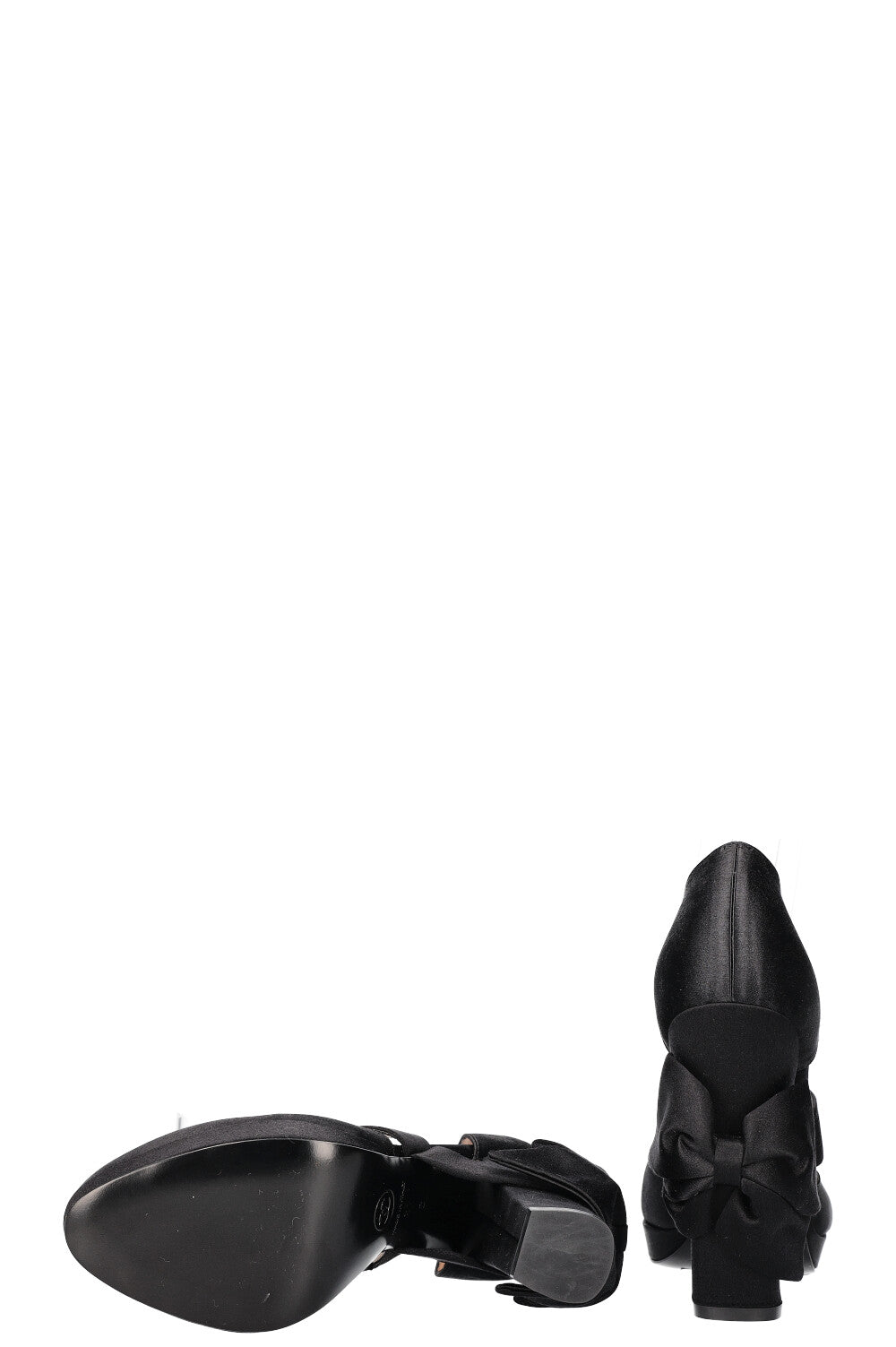 CHANEL Bowe Talons Satin Noir
