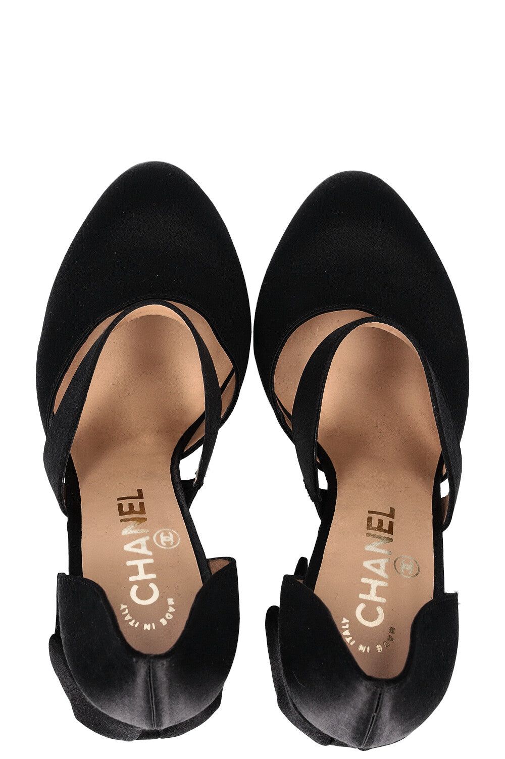 CHANEL Bowe Talons Satin Noir