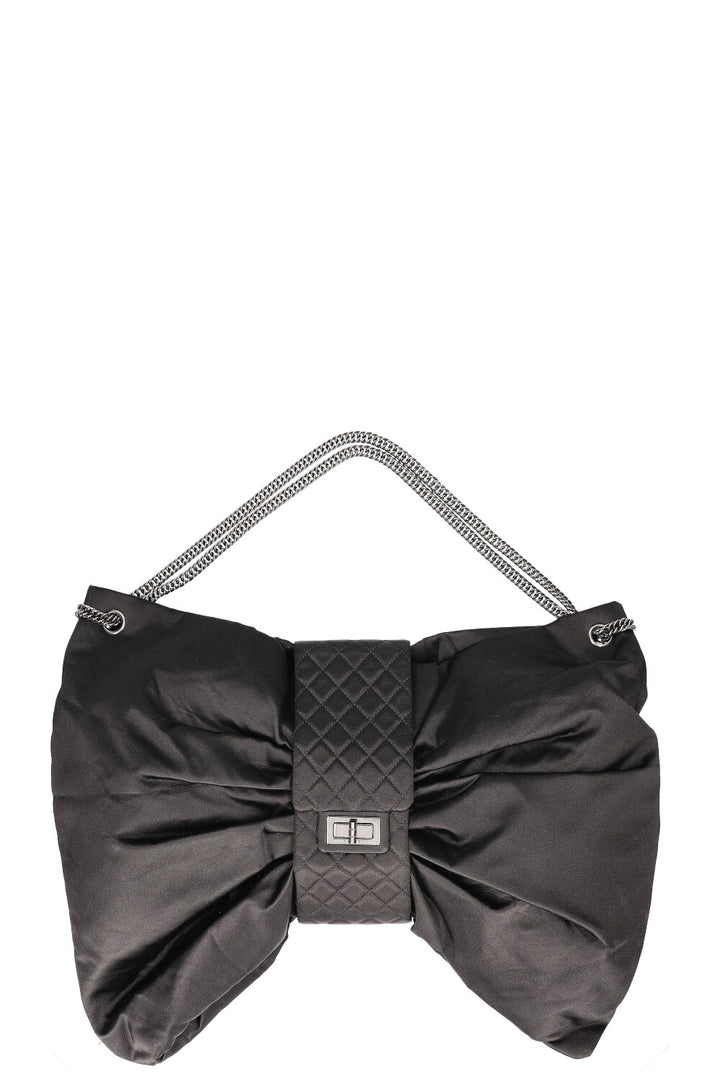 CHANEL Grand Sac Noeud Satin Noir