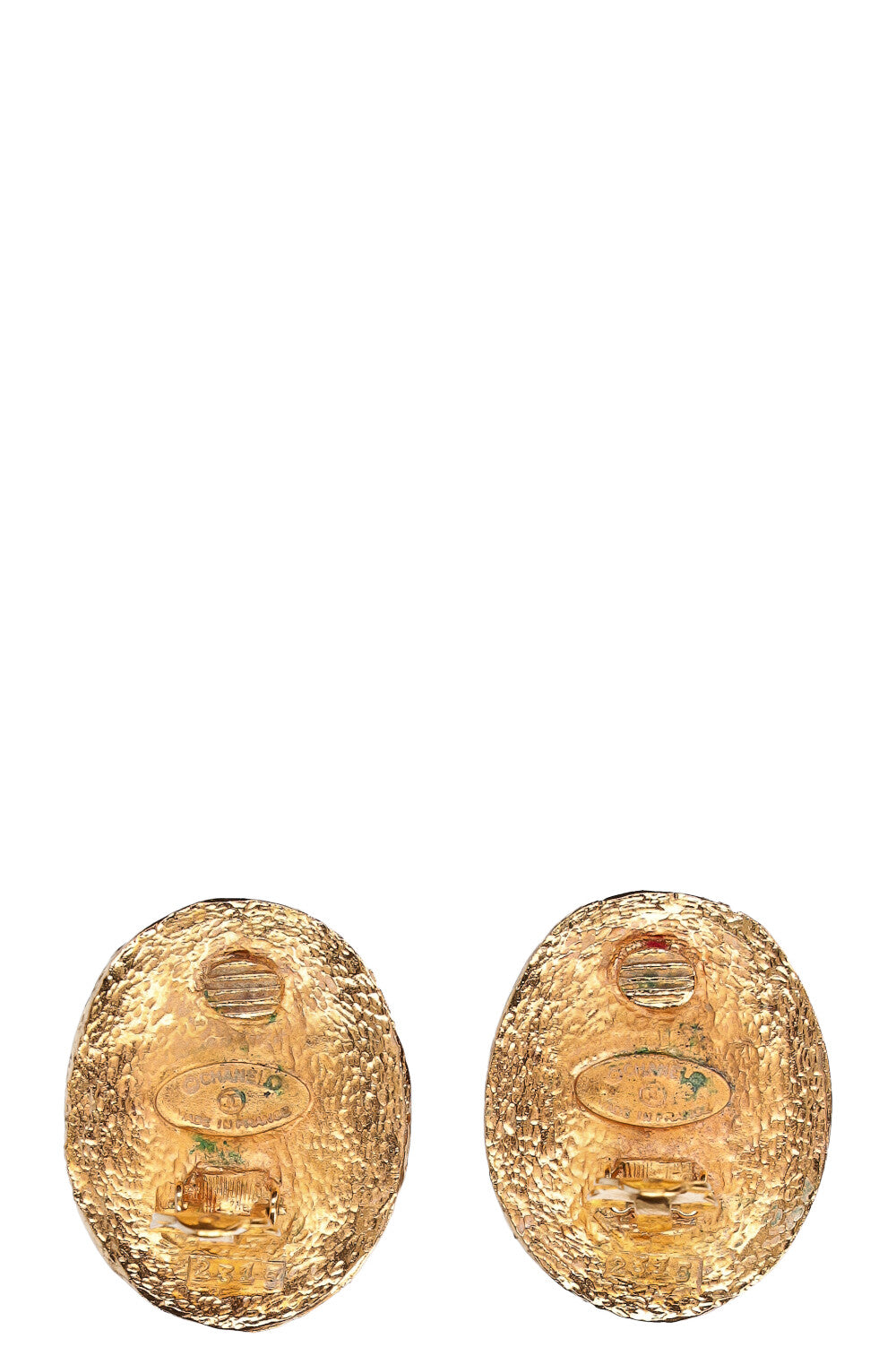 CHANEL Clips d'oreilles Doré