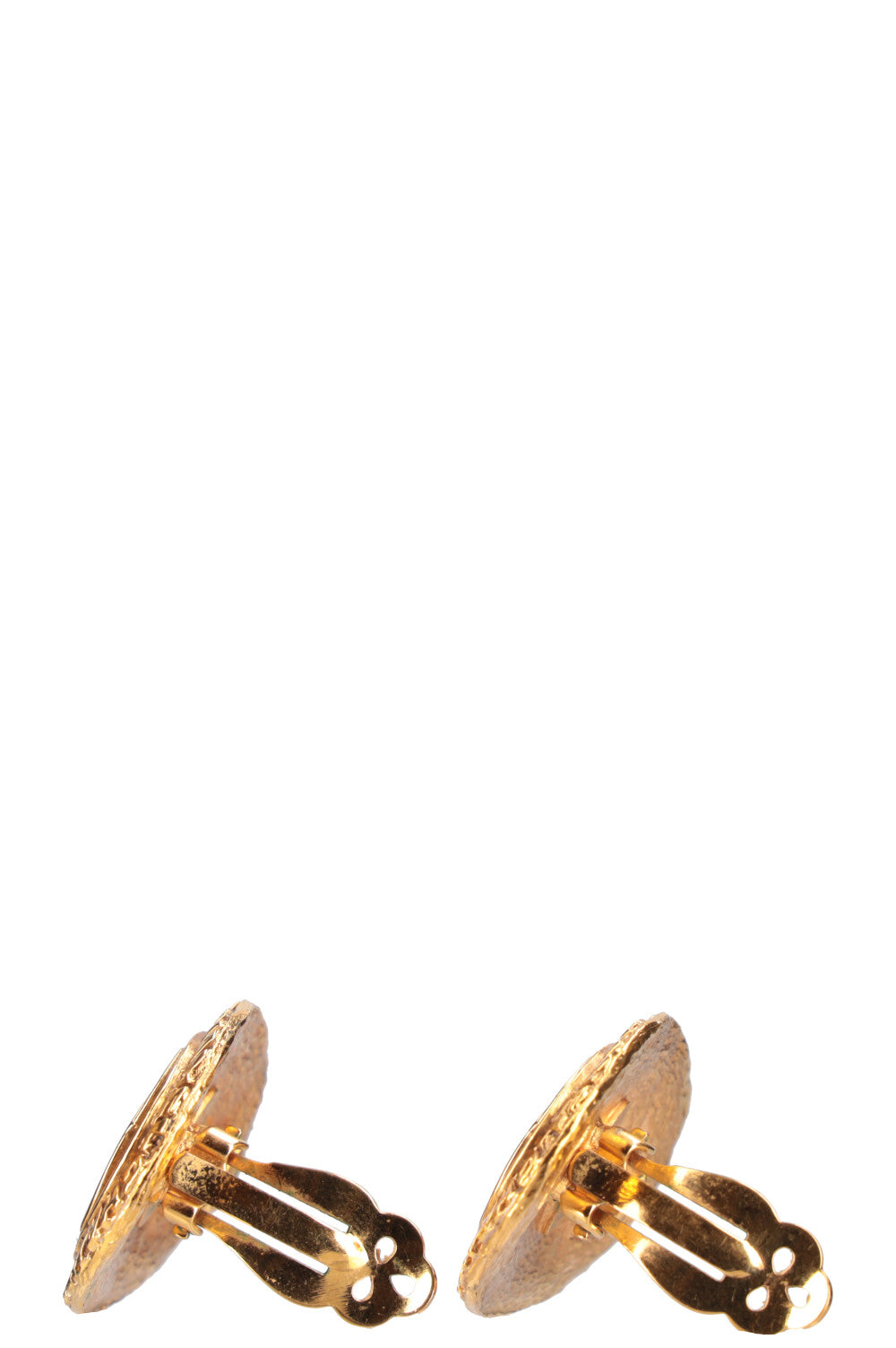 CHANEL Clips d'oreilles Doré