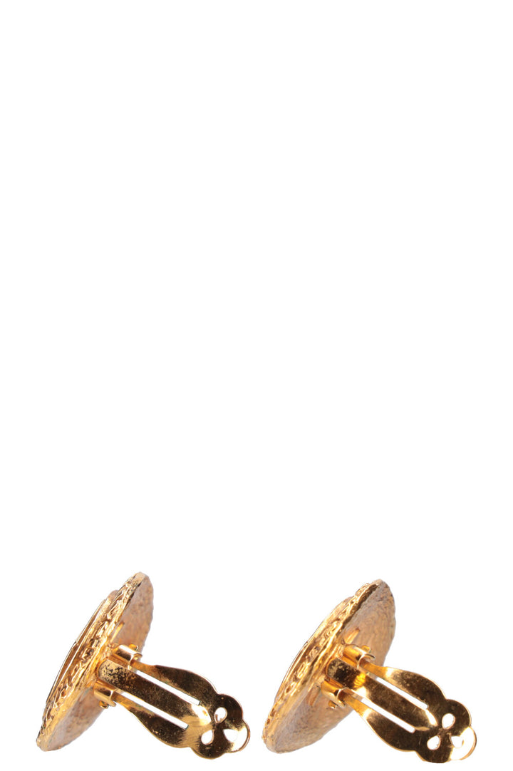 CHANEL Clips d'oreilles Doré