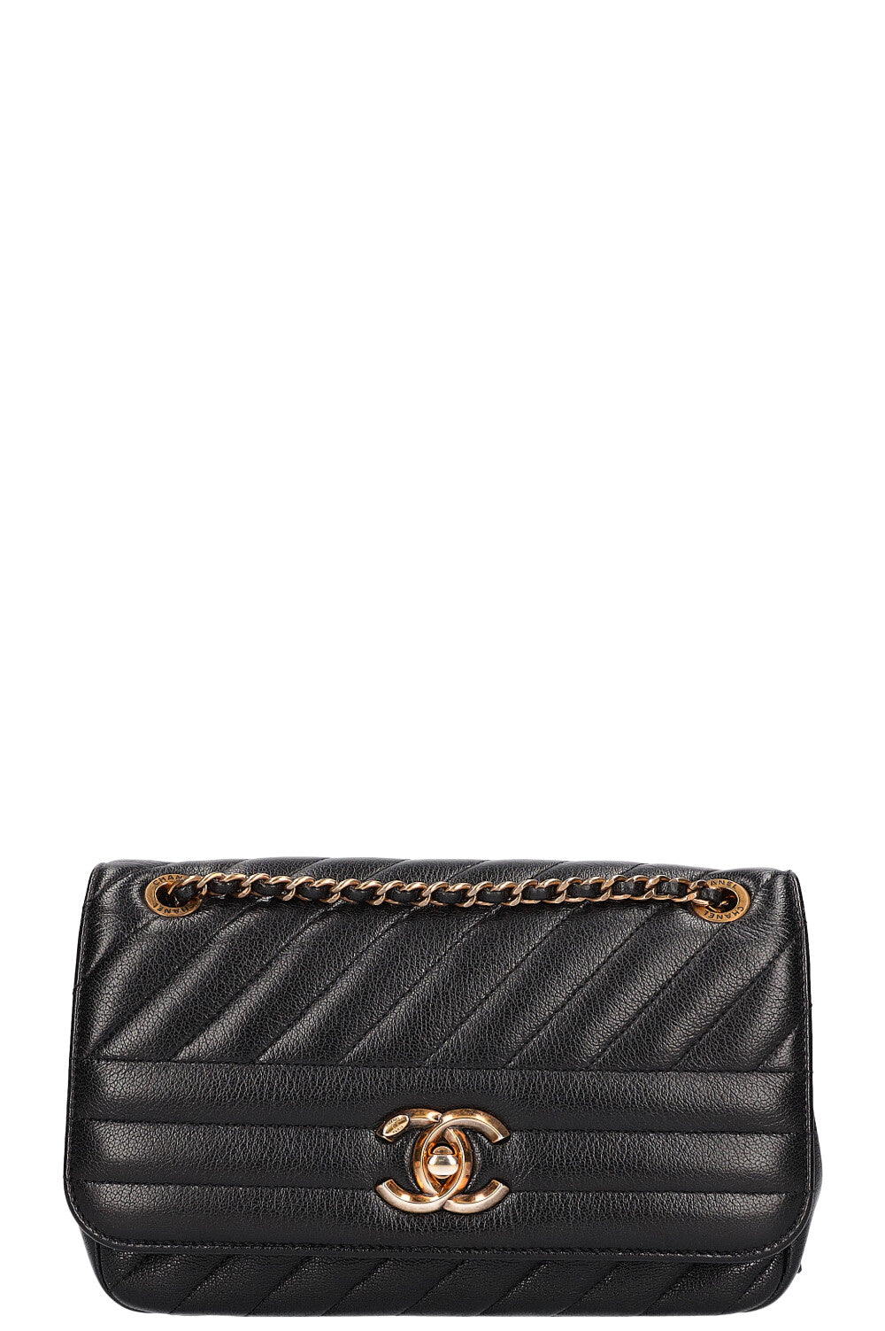 CHANEL Diagonal Quilted Single Flap Bag REAWAKE