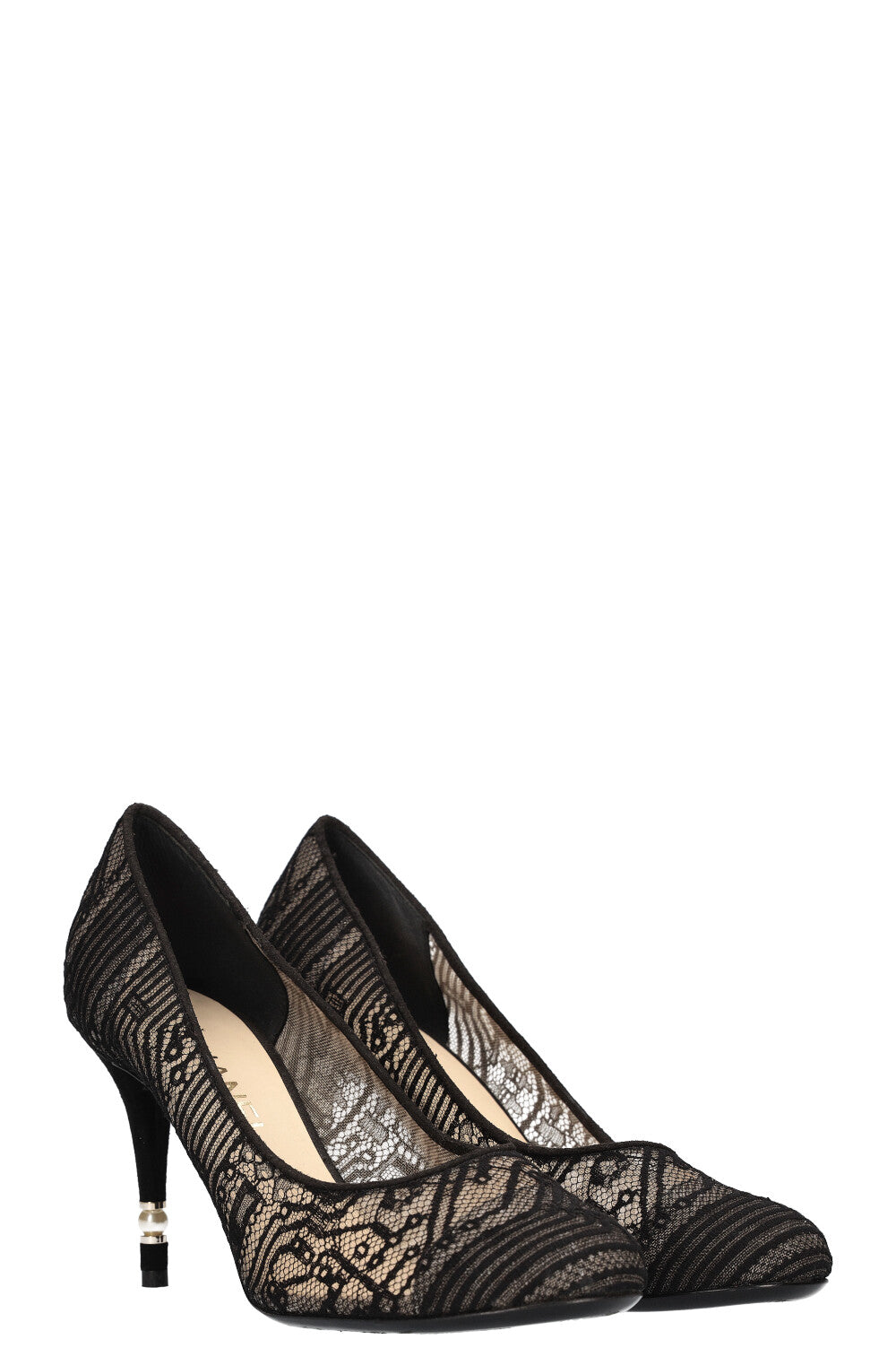 CHANEL Heels Lace Black REAWAKE