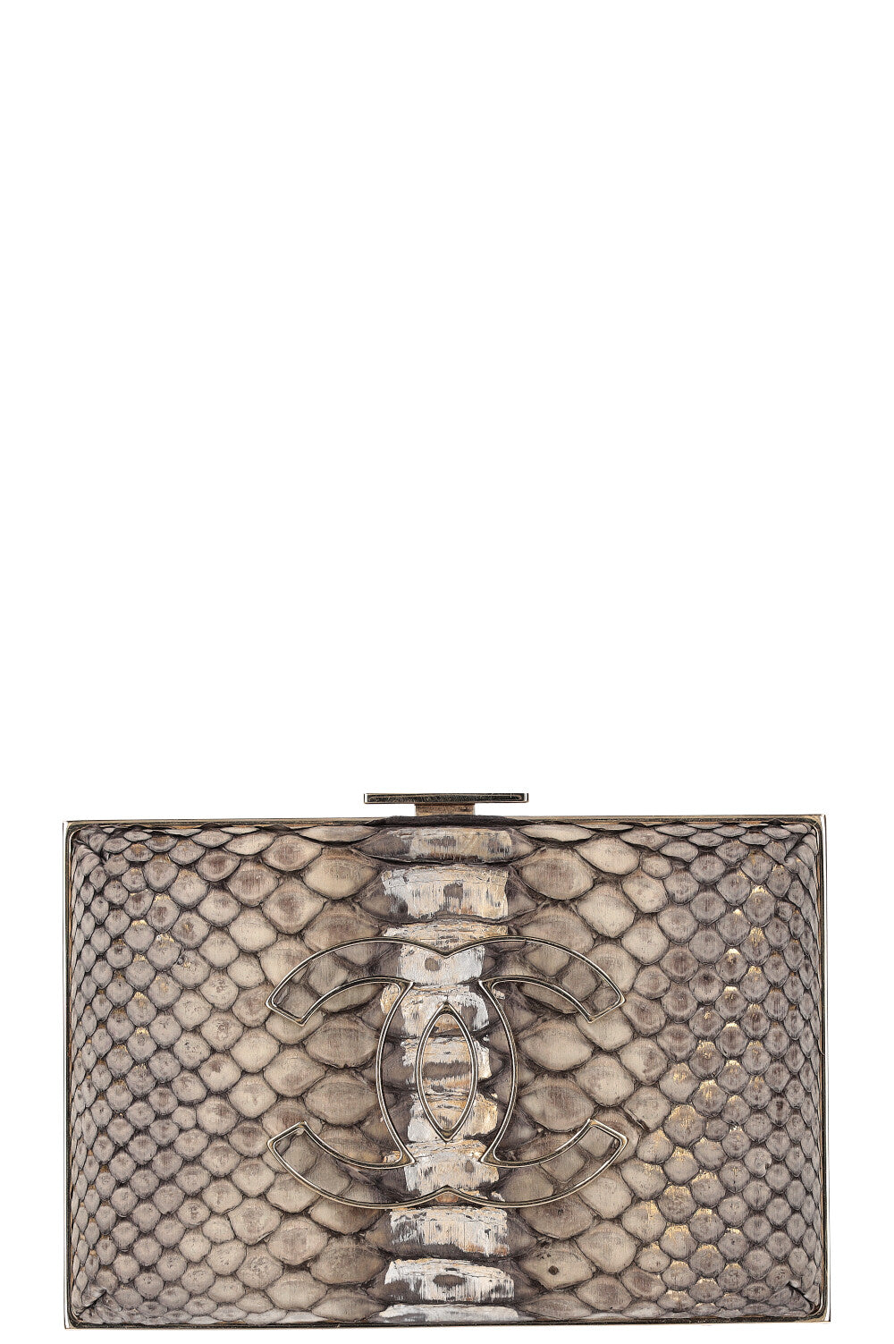 Chanel python clutch outlet