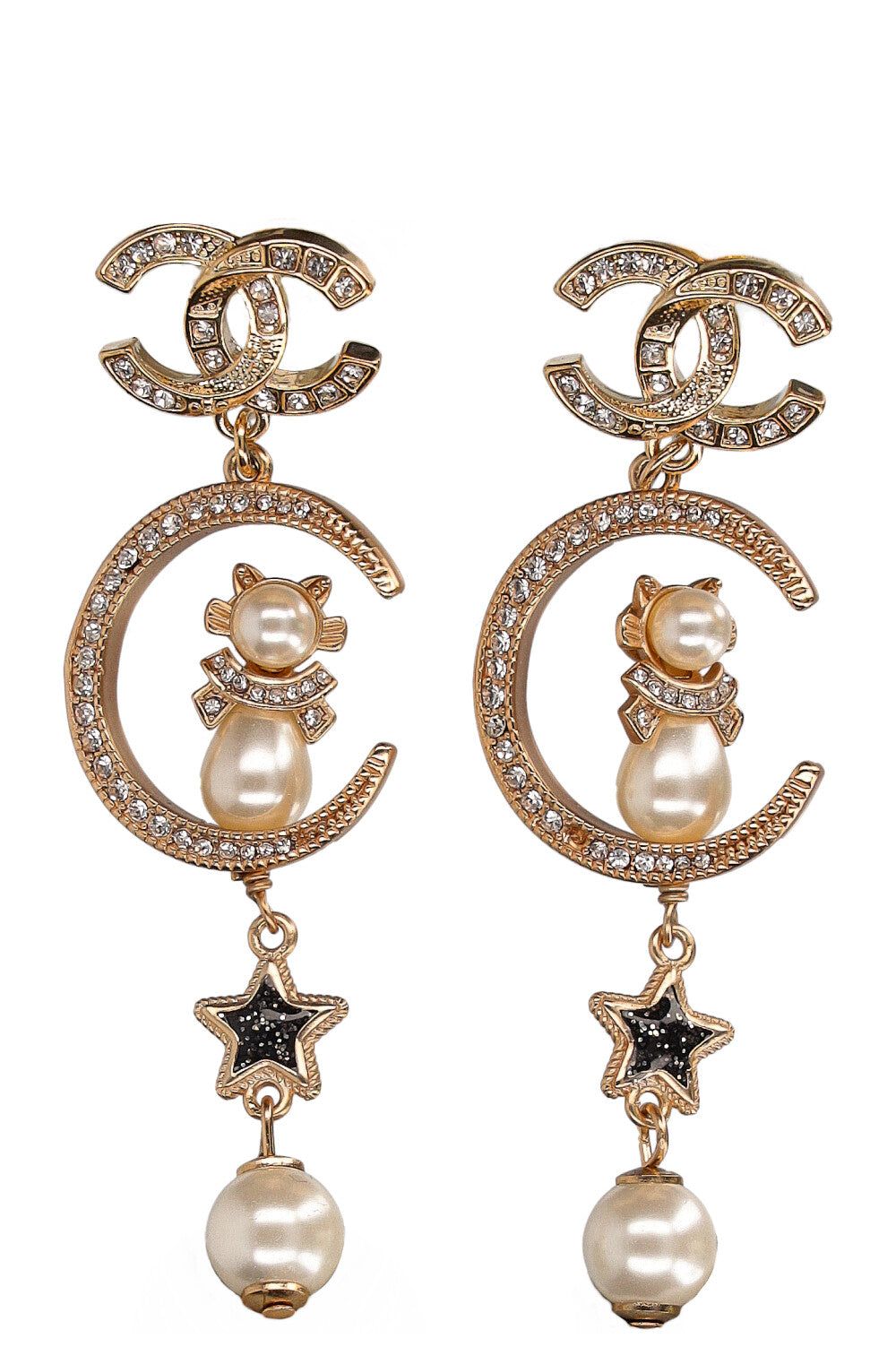Chanel moon best sale earrings